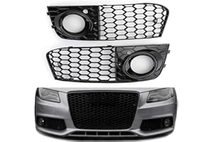 ‎AREYOURSHOP Areyourshop 1 Paar Waben-Mesh-Nebelscheinwerfer, offener Lüftungsgitter, für Audi A4 B8 2009–2012