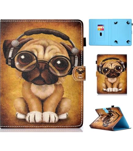 SiriPinfan 10 Inch Tablet Case - Universal Leather Folio Cover Case