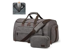 S-ZONE S-ZONE torba podróżna S-ZONE Cabrio torba marynarska na garnitury dla mężczyzn kobiet podróżna - 2 w 1 wisząca walizka biznesowa torba podróżna