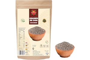 THE WORLDWIDE MINT Chiasamen 1kg – 100% Natürlich, Reich an Omega-3, Ballaststoffen & Protein – Vegan, Glutenfrei, Rohes Superfood – Ideal für Smoothies, Backen, Porridge, Salate – Wiederverschließbarer Beutel