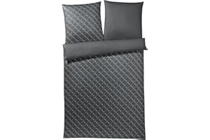 ‎JOOP! Joop! 4059 Cornflower Gradiant Mako-Satin-Bettwäsche 135x200 + 1x 80x80 Graphit-9