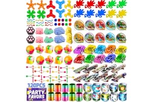 AMY & BENTON AmyBenton Party Bag Fillers for Kids, Party Bag Toy for Birthday, 120Pcs Bulk Party Toy for Kid Prizes, Classroom Rewards, Pinata Fillers, Goody Bags and Stocking Fillers