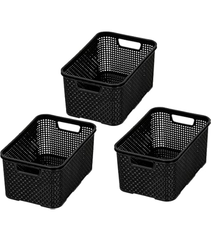 Kigima Opbergmand 25 x 16 x 7 cm, 4 l, set van 5 stuks, multifunctionele mand van robuust plastic, BPA-vrij, opbergdoos voor keuken en badkamer, huishoudmand voor opslag, mand voor opslag, blauw Kigima Opbergmand 25 x 16 x 7 cm, 4 l, set van 5 stuks, multifunctionele mand van robuust plastic, BPA-vrij, opbergdoos voor keuken en badkamer, huishoudmand voor opslag, mand voor opslag, blauw
