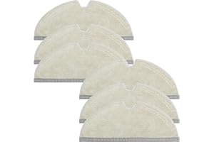 VIEWALL 6 PCS Panni per Roborock Q5 PRO,Q5 PRO+,Q8 Max,Q8 Max+,S4, S5,S50,S51,S55, S5 Max,S6,S6 Pure,S6 MaxV,Q7,Q7 Max Robot Aspirapolvere,Mocio di Ricambio Lavabile e Riutilizzabile Salviette