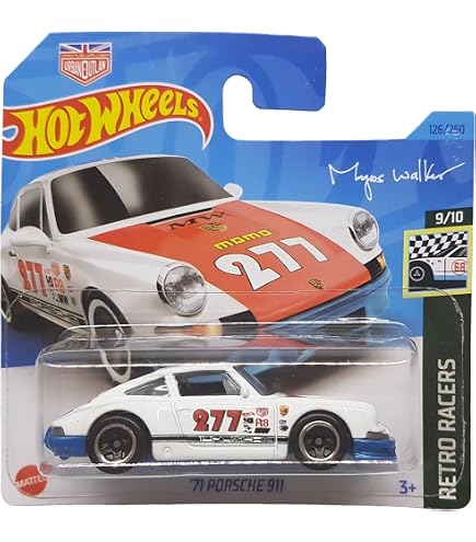 Hot Wheels Porsche 911 Rallye Safari Mode 2/5 - Modèle Réduit 1:64 échelle, Vert Foncé (Mattel 2025) - 6