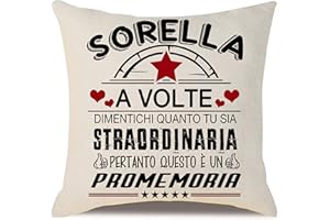 Aocaso Tu Sia Straordinaria Regalo d'ispirazione per la sorella Regalo per le migliori sorelle Regalo promemoria Copricuscino per la sorella Compleanno Laurea Regalo di Natale (sorella)