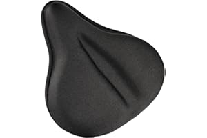 FUCNEN Funda Sillin Estático 27x25 CM Almohadilla Ciclo Comodo Blando Cojin Bicicleta Protector Asiento Mujer Hombres Spinning MTB