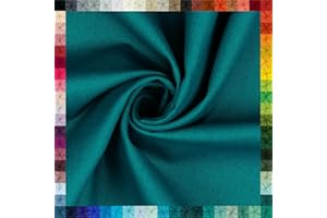 VmG-Store Baumwollstoff Uni 100% Baumwolle Oeko-Tex Meterware ab 50cm über 70 Farben zur Auswahl (062 Petrol, 50 x 148cm)