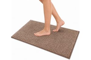 Floordirekt badmatta NASA brun 80 x 120 cm, mjuk och hållbar badrumsmatta, förstärkta kanter, vattenabsorberande och lättsköt