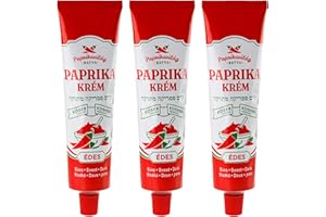 ‎CHILI-TRADE KFT. Ungarische Paprikacreme, mild (3x160g), zertifiziert koscher, importiert aus Ungarn, ähnlich wie Piros Arany