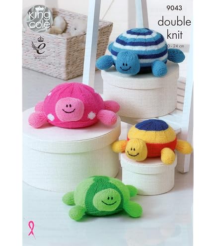King Cole Strickmuster – Oktopus & Tintenfisch Spielzeug, Für Dollymix DK & Splash Garn, 3,0 Mm Nadeln
