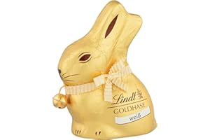 ‎LINDT Lindt Schokolade GOLDHASE | 8 x 50 g GOLDHASE | Weiße Schokoladen in Hasenform zu Ostern | Osterschokolade | Schokoladengeschenk | Schokoladenhase | Osterhase
