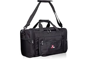 Roamlite Kleine Reisetasche Ryanair Zweites Handgepäck Tasche - Exakte Größe 40 cm x25 x20 - Kabinentasche Bordgepäck - Ultra Leichte 0,4 Kg - Handgepäcktasche für Ryan Air RL59K Schwarze