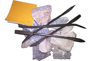 ‎ARTDEE artdee® Speckstein 2kg Set mit (Schleifpapier und 4 Specksteinraspeln) – Werkzeug zum Schnitzen und Feilen von Speckstein – perfekt für Anfänger und Profis – Speckstein Schmuck kreieren