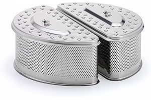 LotusGrill ® Zapasowy pojemnik na węgiel XXL ze stali nierdzewnej – specjalnie zaprojektowany do niskodymnego grilla na węgiel drzewny XXL