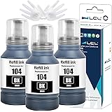 LCL Compatibile Bottiglie d'inchiostro da stampa Sostituzione per Epson 104 C13T00P140 ET-2710 ET-2711 ET-2712 ET-2714 ET-271