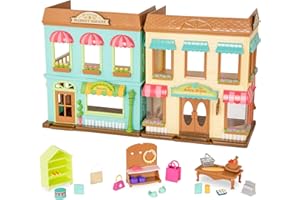 Li'l Woodzeez WZ6617Z kwadrat wiciokrzewu – 24 szt. zestaw do zabawy na rynek i zakupy dla dzieci w wieku od 3 lat.