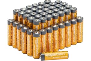 Amazon Basics AA-Alkali-Hochleistungsbatterien, 1,5 V, 10 Jahre lagerfähig, 48 Stück