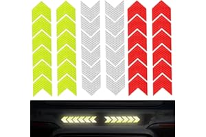 AOIBEELY Pegatinas reflectantes reflectoras reflectantes: 3 juegos de reflectores para pegar e ideal para motocicleta, coche, bicicleta, cochecito, mochila escolar, mochila