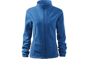 DELUNO Women's Outdoor Fleece Jacket, Pullover Fleece with Zip, Black, Red, Blue, Grey, White, Size XS, S, M, L, XL, XXL