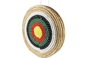 Namotu Traditional Archery Target Solid Straw For Adults Three Layer Round Archery Target Shooting Bow Coloured Rope Target Face Three Layer For Shooting Practice