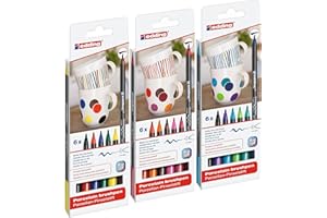 ‎EDDING edding 4200 Porzellan-Pinselstiften (18er Komplett Set)