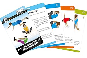 STOP! Fitness | Fitnesstraining für Kinder | Trainingskarten Übungskarten, deutsche Version, Kartengröße 66 x 100 mm mit Kunststoffbox