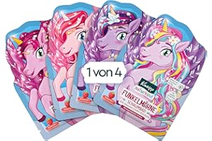 Kneipp Naturkind Bain moussant crinière scintillante – Additif de bain licorne pour enfants avec parfum framboise et huile de jojoba nourrissante – Pégase magique pour enfants – Formule sans