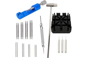 masar Kit – INOX 304 – Strumenti per la regolazione del cinturino per orologio, estrattori di spille, caccia, martello