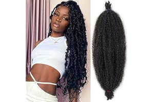Xtrend 30 pouces Pré-séparés Afro Twist Coiffes 8 Packs Springy Twist Cheveux pour les locs doux et stimulants Extension de cheveux synthétiques noirs naturels pour les femmes
