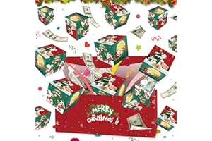 JWDMHSJ Weihnachts Überraschungsbox, 12 Stück Geldgeschenk Weihnachten, Überraschungsbox Explosionsbox, Faltbare Pop-Up Geschenkbox Weihnachten Geschenkbox für Eltern, Liebhaber und Freunde