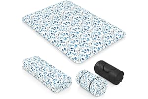 GIANTEX Materac podłogowy 140 x 200 cm, materac futon, japoński, mata tatami, składany i przenośny, z torbą do noszenia i zdejmowaną poszewką, do spania w pokoju gościnnego