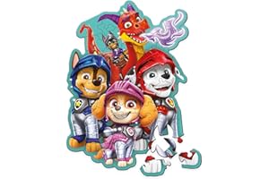 Trefl - Puzzle in Legno: PAW Patrol, Le Avventure della Squadra di Cuccioli - 50 Pezzi, Puzzle ad Incastro Wooden Puzzle, Forme Irregolari, 10 Personaggi, per Bambini dai 5 anni