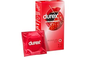 Durex Emoji Strawberry Condoms, Pack of 12