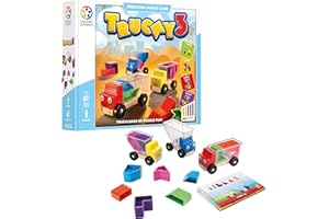 SMARTGAMES Smart Games - Trucky 3, Preschool Puzzle Game with 48 Challenges, 3+ Years