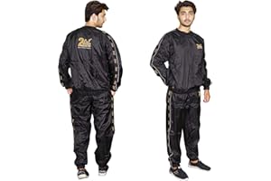 2Fit Your Fitness Partner Heavy Duty Workout Sauna Sweat Track Suit Top and Bottom Non Rip Weight Loss Slimming Boxing MMA Training Gym Weightlifting Running Jogging Exercise Fat Tracksuit