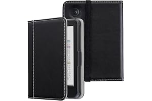 Derwere per Kobo Clara 2e/Clara BW/Clara Color Cover,per Tolino Shine Color/Shine 4/Shine 5 Custodia con Cinturino da Polso,Nero