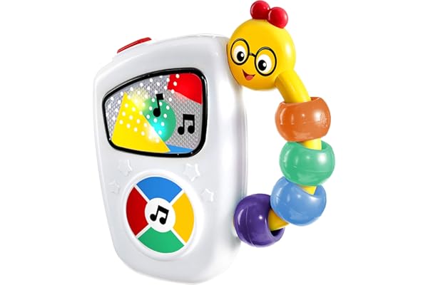 Baby Einstein, Jouet D'éveil Musical Take Along Tunes avec Lumières et 10 Melodies, Contrôle de Volume, Facile à Emporter, pour Enfants à partir de 3 Mois