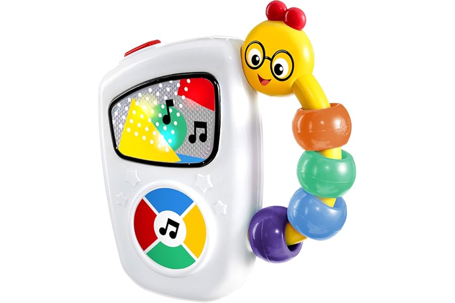 Baby Einstein, Take Along Tunes Musical Toy, Interactive Baby Toy with Lights & 10 melodies, Bead Chaser, Early Development, Volume Control, Ages 3 months +