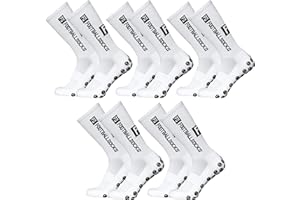 FS FOOTBALLSOCKS - Fußballsocken - 5 Paar - Größe 39-46 - Anti Rutsch Socken, Grip Sportsocken, Unisex Socken