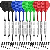 CyeeLife Plastic Tip Darts Set of 12 Soft Darts with 100 Plastic Tips for Electronic Dartboard