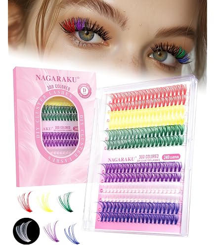 LGWJHCY 120 Stck Bunte Knstliche Wimpern, 6 Farben, 14/16mm, Falsche  Wimpern, Klassische Wimpernverlngerung, DIY Custom Falsche Wimpern :  Amazon.de: Kosmetik