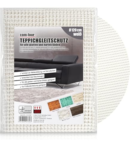 COM-FOUR® antislipmat voor tapijten, meubelstoffen, tafelkleden - ondertapijt 240 cm - tapijtstopper - antislip kleefmat in wit - snijdbare lademat