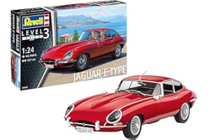 Revell Modellbausatz Jaguar E-Type (Coupé) I Originalgetreuer Modellbausatz I Maßstab 1:24 I Für Einsteiger I Unlackiert