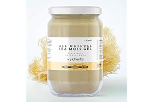 Wyld Herbs All-Natural Organic Sea Moss Gel | 100% Wildcrafted Dr Sebi Sea Moss | Superfood Rich in Minerals, Proteins & Vitamins - Vegan & Gluten Free Sourced from The Caribbean 720ML