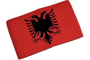 BENOBLER Kapitänsbinde Spielführerbinde ALBANIEN rot Junior Senior