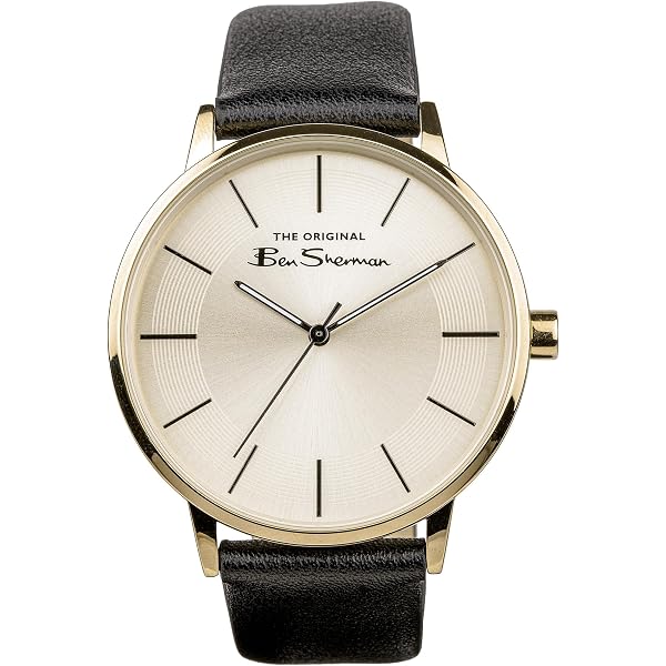 Ben Sherman Orologio Uomo WB069WB – Cassa Rotonda In Acciaio, Vetro Minerale, Cinturino In Nylon, Quadrante Con Data E Giorno