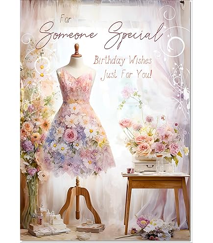 Rush Design Female Birthday Card - Happy Birthday Card With 'Birthday