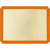 Promosyonca Profesyonel Silikon Pişirme Matı, Yapışmaz, Yıkanabilir, 30 cm x 40 cm (Turuncu)