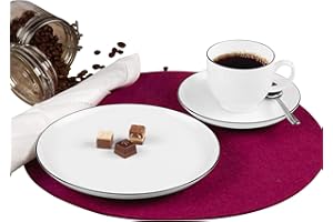 ‎SELTMANN WEIDEN Seltmann Weiden 001.737147 Kaffeeservice 18-teilig Lido Black Line, 43.0 x 24.0 x 18.1 cm